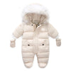 2024 Newborn Baby Winter Jumpsuit – Hooded Fleece Romper (Baby Girl & Boy Clothes, Warm & Cozy)
