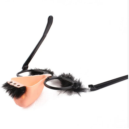 Big Nose Funny Glasses – Novelty Prank Gag Prop for Adults & Kids, 1-Pack Halloween Party Accessory