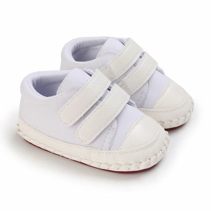 HAIZHIW Newborn Baby Boy & Girl Leather Shoes – Infant First Walkers, Non-Slip Rubber Toddler Retro Shoes (0-18M)