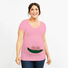 It's Twins Pregnancy T-Shirt | Maternity Tops | Plus-Size Short Sleeve Cartoon Print Announcement Tee for Pregnant Women