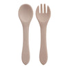 Feeding Wooden Handle Silicone Spoon for Baby – Training Utensils for Solid Foods – Kids' Manipulative Ability Development – Safe and Durable Children's Tableware