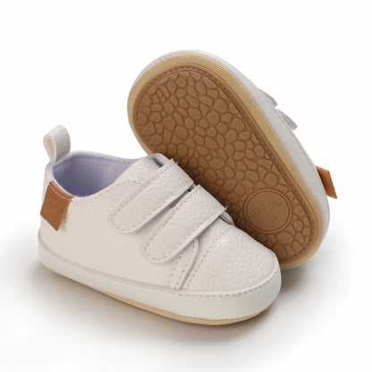 New Baby Shoes Retro Leather Boy Girl Multicolor Toddler Rubber Sole Anti-Slip First Walkers Infant Moccasins