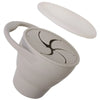 New Color Baby Silicone Snack Cup - Handheld Portable Food Storage, Foldable & Anti-Drop Snack Container for Babies