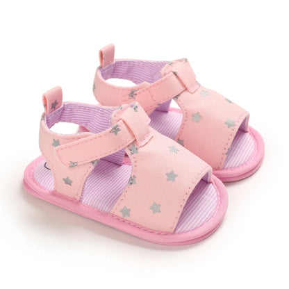Summer Newborn Infant Baby Girls Princess First Walker Shoes – Soft Sole Sandals & Beach Slippers