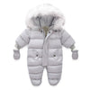 2024 Newborn Baby Winter Jumpsuit – Hooded Fleece Romper (Baby Girl & Boy Clothes, Warm & Cozy)