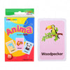36Pcs Kids Cognition Cards - Shape, Animal, Color Teaching Baby English Learning Word Cards, Educational Montessori Gift