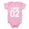 Matching Twin Baby Bodysuits – Cotton Onesies for Boys & Girls | Newborn Twin Outfits | Summer Romper Gift for Twins