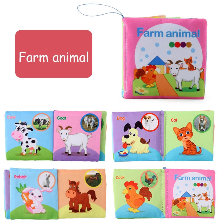Baby Cloth Book for 0–12 Months – Soft Learning Toy for Early Cognitive Development