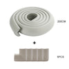 2M Soft Baby Safety Desk Table Edge Guard Strip Security L-Shaped Kids Protection Bumper Edge Angle Home Anti-Collision Strip