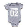 Matching Twin Baby Bodysuits – Cotton Onesies for Boys & Girls | Newborn Twin Outfits | Summer Romper Gift for Twins