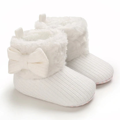 0–18M Winter Baby Snow Boots – Plush Fleece Warm Ankle Boots for Newborn Boys & Girls
