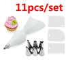 Disposable Pastry Bags with Icing Nozzles - Pastry Tips Set (Small, Medium, Large)
