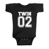 Matching Twin Baby Bodysuits – Cotton Onesies for Boys & Girls | Newborn Twin Outfits | Summer Romper Gift for Twins