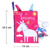 New Baby Toys - Cartoon Animals Tail Cloth Book, Educational Ringed Paper Cloth Book, Enlightenment Toy for Babies 0-12 Months