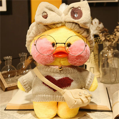 Lalafanfan Yellow Duck Plush Toy 30cm (11.8 Inches)