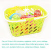 Kids Fruit Cutting Playset – 6/10/13/24-Piece Pretend Kitchen Cutting Fruits & Vegetables Educational Toy Set