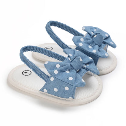Infant Non-Slip First Walkers – 0-18 Months Baby Girls Sweet Flower Sandals, Soft Sole Flat Princess Dress Shoes