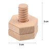 Beech Baby Screw Nut Wooden Building Blocks – Early Education Geometry Shape Matching Toy, Fine Motor Skill Development for Toddlers