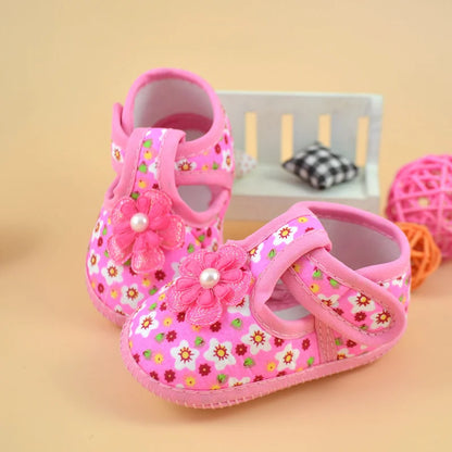 Newborn Baby Girl Soft Sole Crib Toddler Shoes – Canvas Sneakers for Boys & Girls