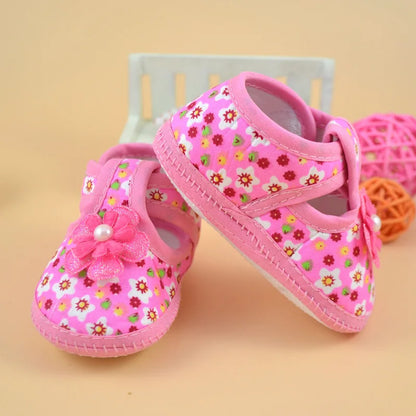 Newborn Baby Girl Soft Sole Crib Toddler Shoes – Canvas Sneakers for Boys & Girls