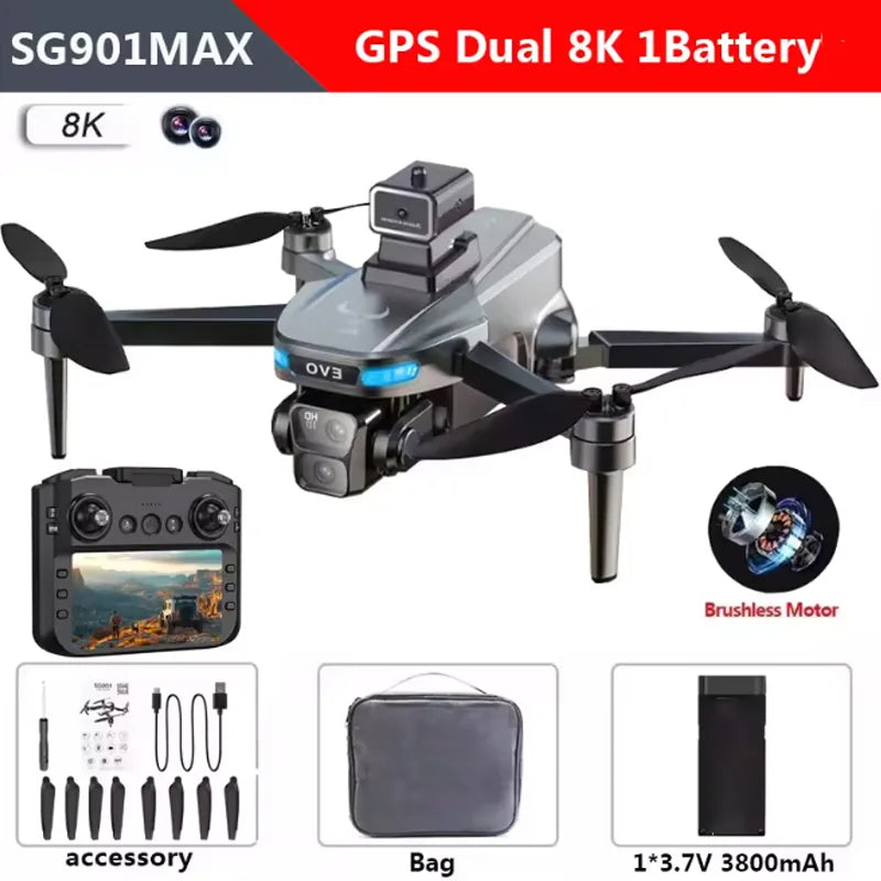 SG901MAX GPS Drone with 8K HD Dual Camera and 5G WiFi