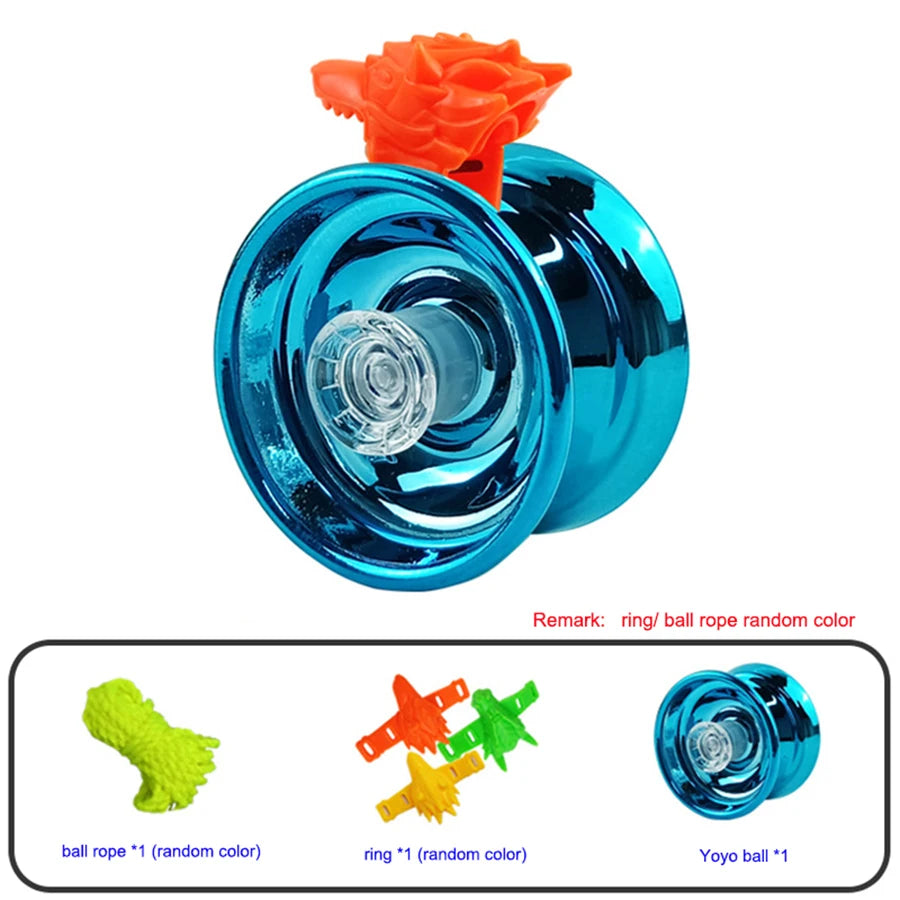 Professional Aluminum Metal Yoyo Ball - Competitive Yo-Yo for Beginners, Kids, and Adults with Accessories