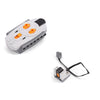 Electric Motor Set for RC Car – Battery Box, Switch, and LED Light Power Functions for MOC Building Blocks