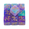 10-Pack 16mm (0.63 in) Acrylic D6 Dice Counters - Board Game & Classroom Tokens