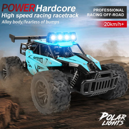 1:16 RC Drift Racing Car Off-Road Alloy Vehicle with 2.4G Remote and LED Lights