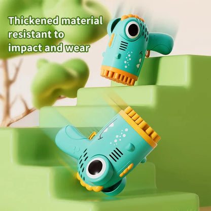 40-Hole Dinosaur Bubble Machine — Continuous Bubble Maker for Kids, Parties & Weddings (Bubble Solution & Batteries Not Included)