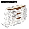 Automatic Rolling Egg Storage Box for Refrigerator - Hand-Held Side Door Rack