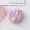 1PCS Cute Kid Hair Brush – Mini Cartoon Bear Hair Comb with Mirror, Portable Massage Comb for Girls