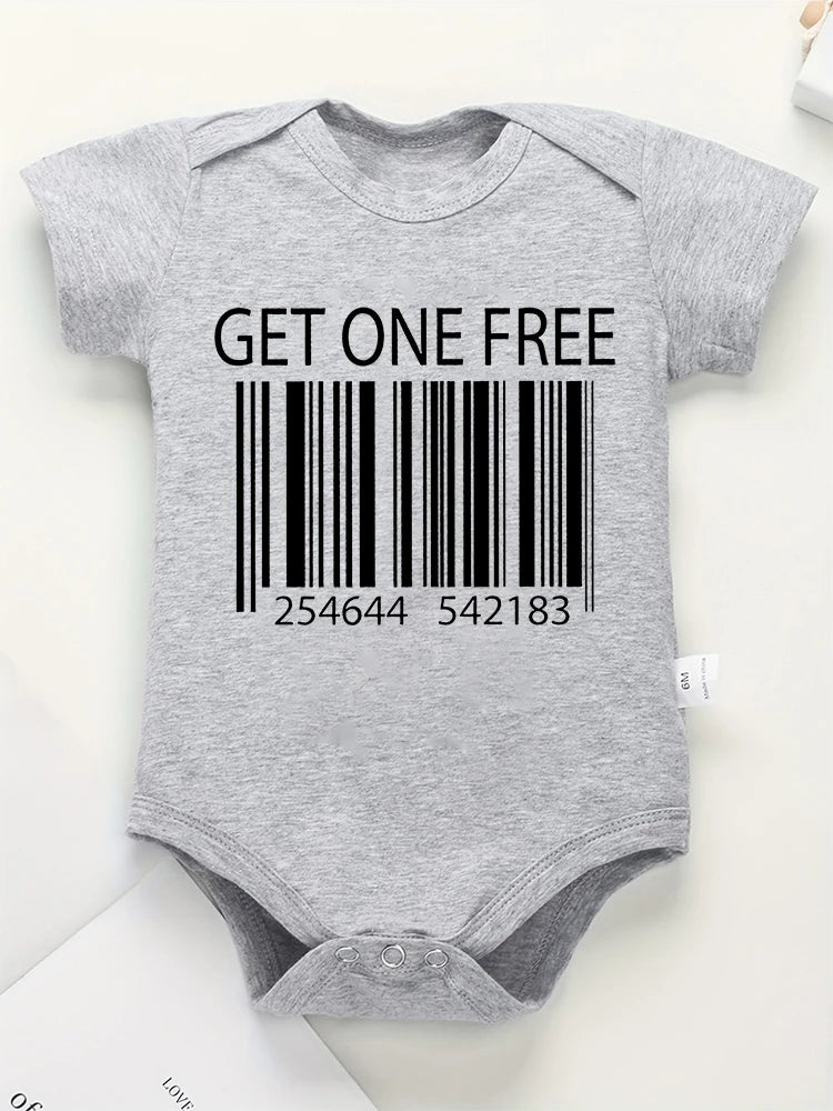 Buy One Get One Free – Twins Fun Cute Baby Bodysuits – Summer Short Sleeve Cotton Newborn Clothes for Boys & Girls – High Quality, Dropshipping Available