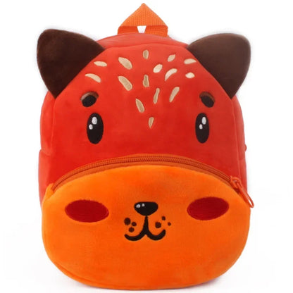 Baby Girls Plush Backpack - Cute 3D Cartoon Animal School Bag for Toddlers 0-4Y - Kidzy Market