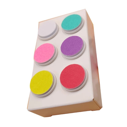 6 Mixed Color Electric Nail File Grinding Head – Spare Parts for Baby Nail Trimmer, Replace Pads, Infant Essential for Kids