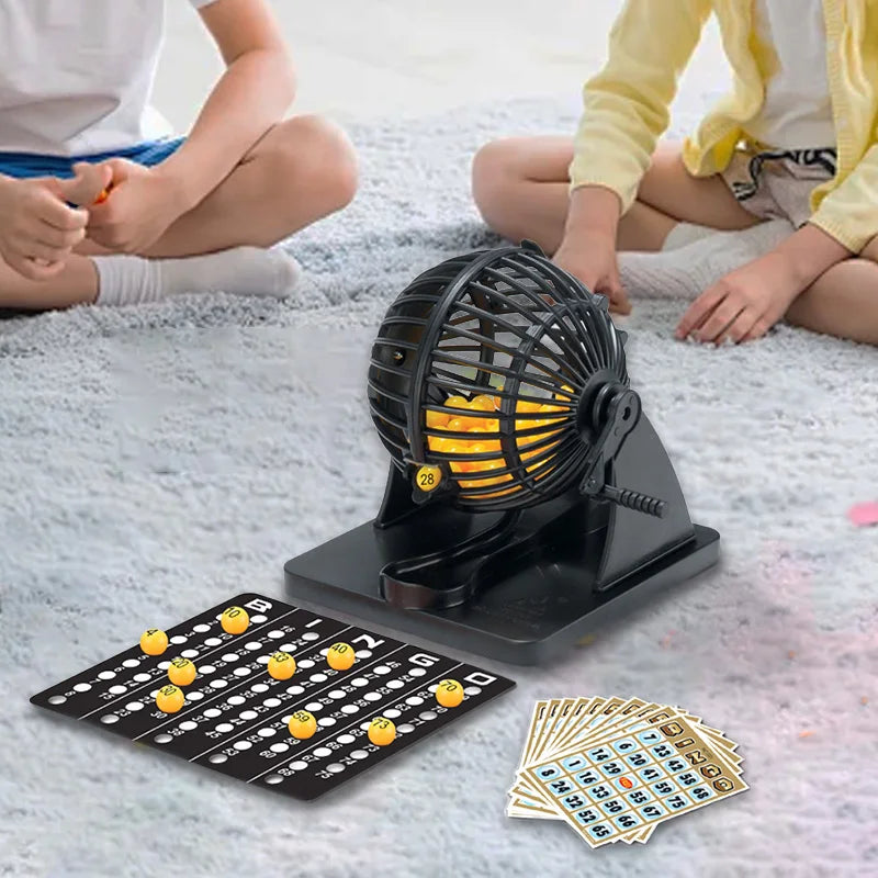 Bingo Lottery Machine Cage (Sweepstakes Game for Family, Large Party & Travel Entertainment)