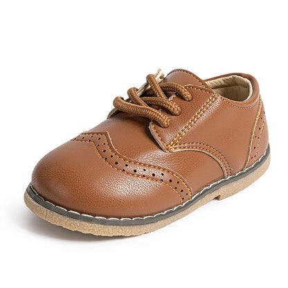 KIDSUN Fashion Kids Shoes – Lace-up PU Leather Multicolor Casual Princess Shoes for Girls