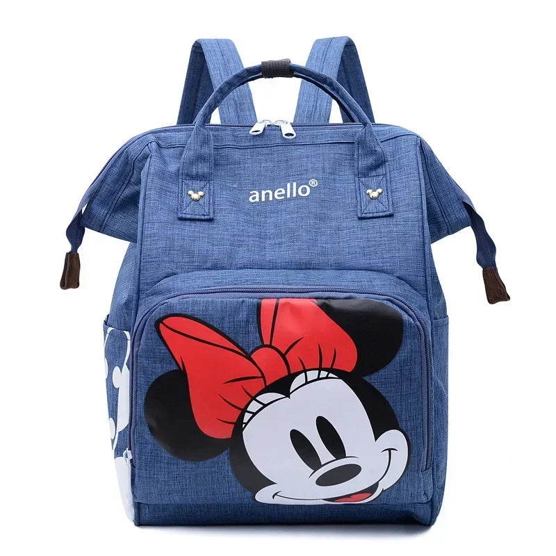 Disney Mickey Mouse Backpack – Cartoon Diaper Bag, Large Capacity Storage Bag for Mother & Baby, Schoolbag for Boys & Girls - Kidzy Market