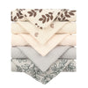 5 Pcs Baby Cotton Square Towel – Muslin Cloth, Infant Hand/Face Washcloth, Feeding Bib, Burp Cloth & Saliva Towel - Kidzy Market