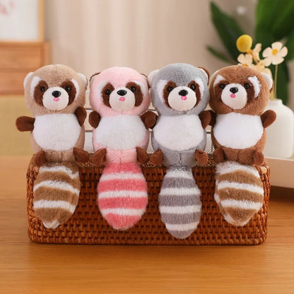 20cm Cute Raccoon Plush Pendant Keychain, Backpack Accessory Gift