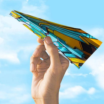 Paper Airplane Origami Set with Tutorial Handmade 3D Educational Toy for Children