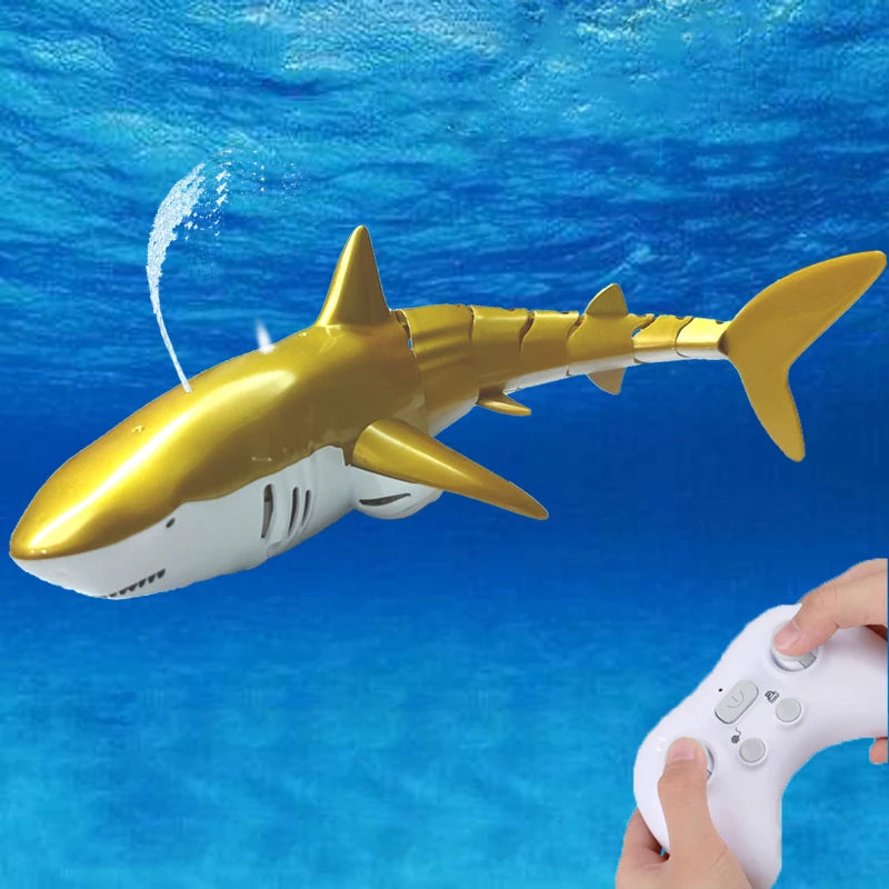 RC Shark and Whale Toy – Electric Remote Control Dolphin Submarine for Pool and Bath