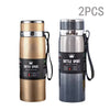 Trebalena 1000ml (34 fl oz) Stainless Steel Vacuum Thermos — Double-Wall Insulated Leakproof Travel Coffee & Tea Bottle