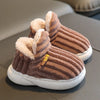 Kids Winter Plush Slippers - Non-Slip Warm Cotton Snow Boots for Toddlers & Kids Ages 1-10