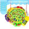 Electric Rotating Magnetic Fishing Toy – Music Spinning Fish Plate, Water Party Sports Game for Kids, Gift Set