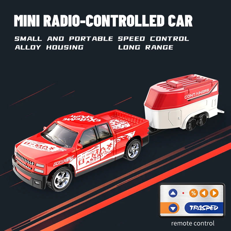 Mini 1/64 Alloy RC Car with 60-Minute Run Time