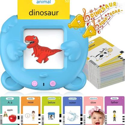 Talking Flash Cards – Early Educational Toy for Preschool Boys and Girls, Interactive Reading Machine Gift