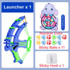 Montessori Sticky Ball Dartboard Slingshot Target – Kids Indoor & Outdoor Catapult Throwing Game