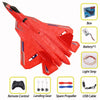 RC Plane SU 57 Radio Controlled Fixed Wing Hand Throwing Foam Electric Airplane with Light