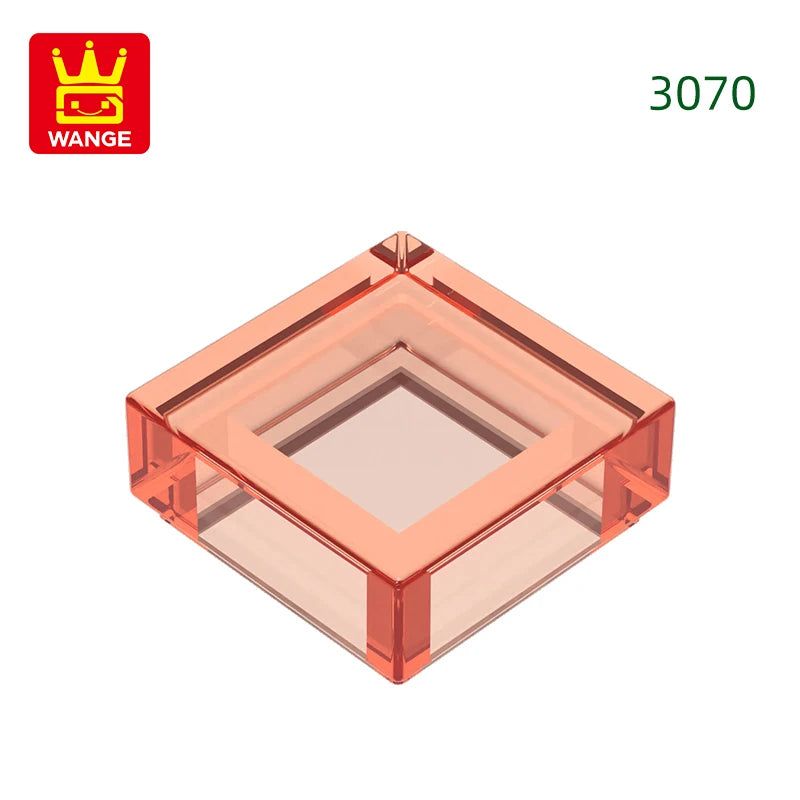 Wange 666PCS Wooden MOC Loose Parts – 1x1 Light Area Building Blocks, DIY Toy Assembly Set for Children, Compatible with Bricks, Gift with Storage Box